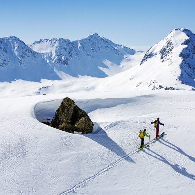 Ski Touring Adamello Glacier